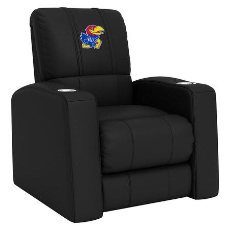 Dreamseat Home Theater Recliner with Kansas Jayhawks Logo Panel XZ418301RHTCDBLK-PSCOL13195